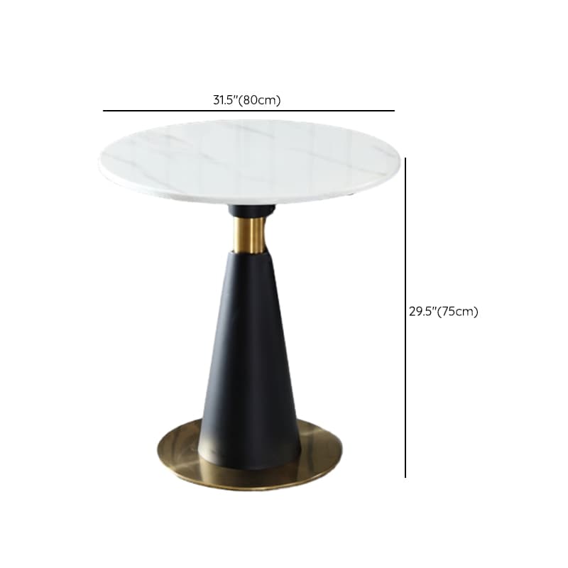 Glamorous Rounded Stone Dining Table for 2, Scratch-proof and Fixed Mechanism thumbnail 18