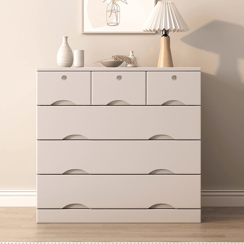 Light Gray Simple Cube Console Dresser for Parlor thumbnail 1