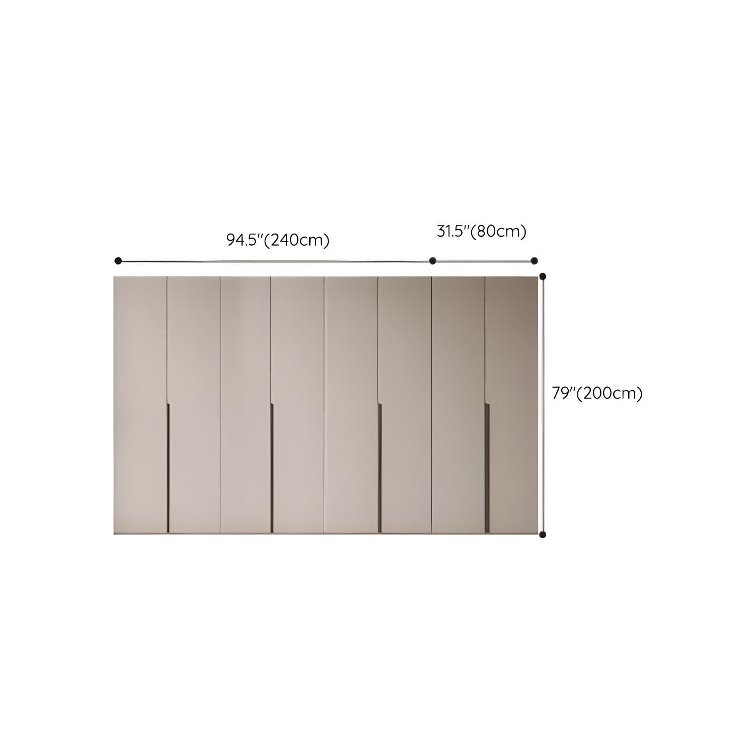 Modern Grey Wood Armoire with Solid Construction and Limited Warranty thumbnail 31