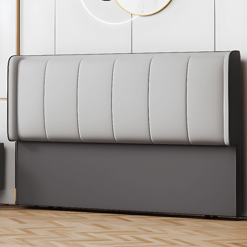 Trendy Panel Headboard in Natural Wood with No Distressing, Rectangle Shape for Full/Queen Bed, Sponge Upholstery Fill, Standard Height thumbnail 2