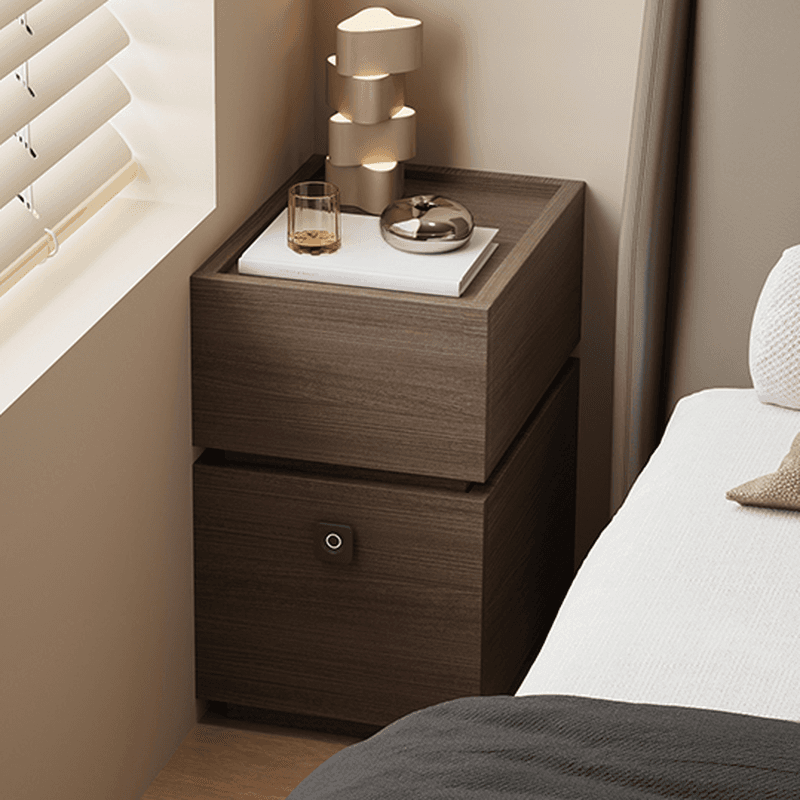 Organic Modern Nightstand With Drawer Organization featuring 2 Drawers and Composite Wood Countertop thumbnail 10