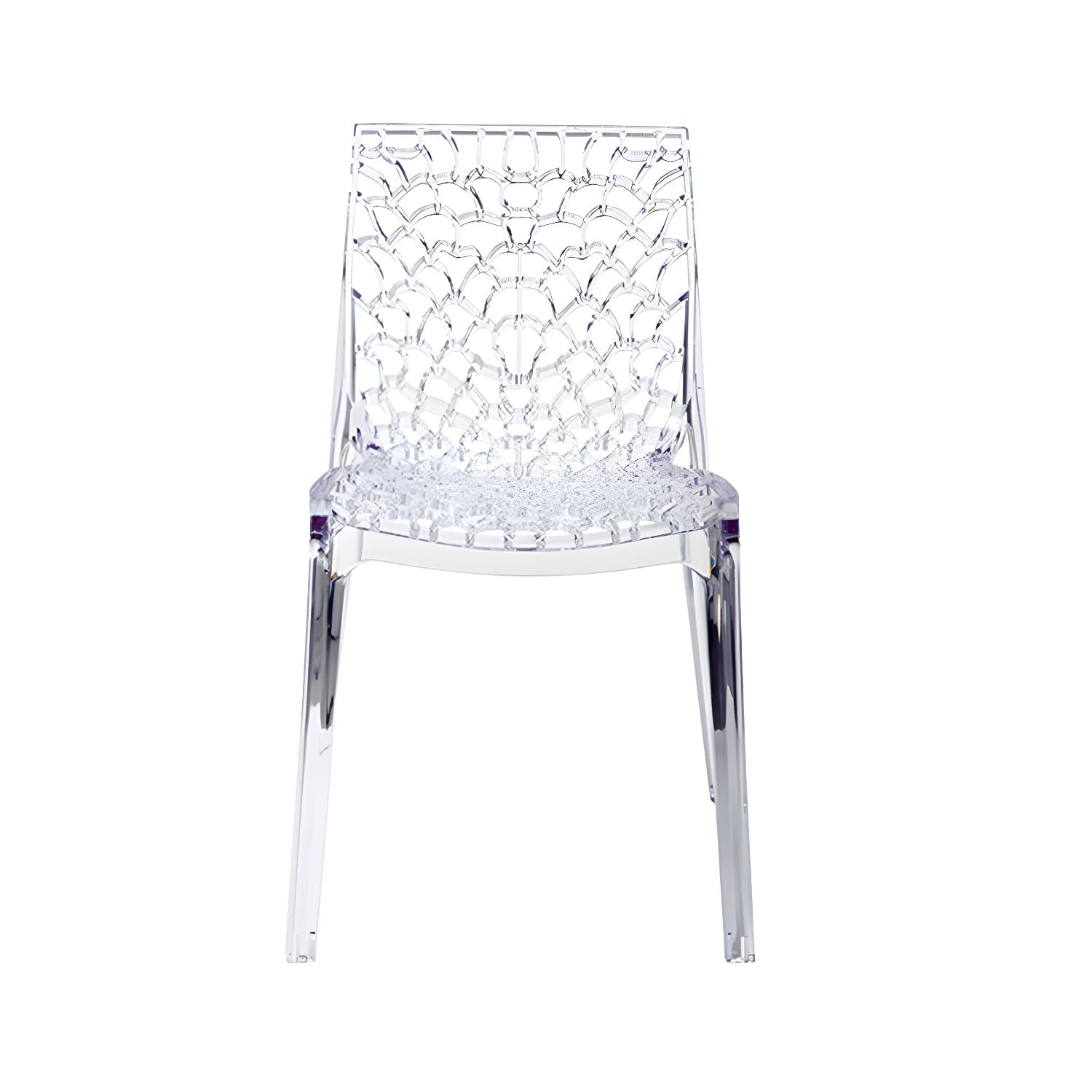 Scandinavian Style Plastic Side Chair with Armless Design Suitable for Kitchen & Dining thumbnail 14