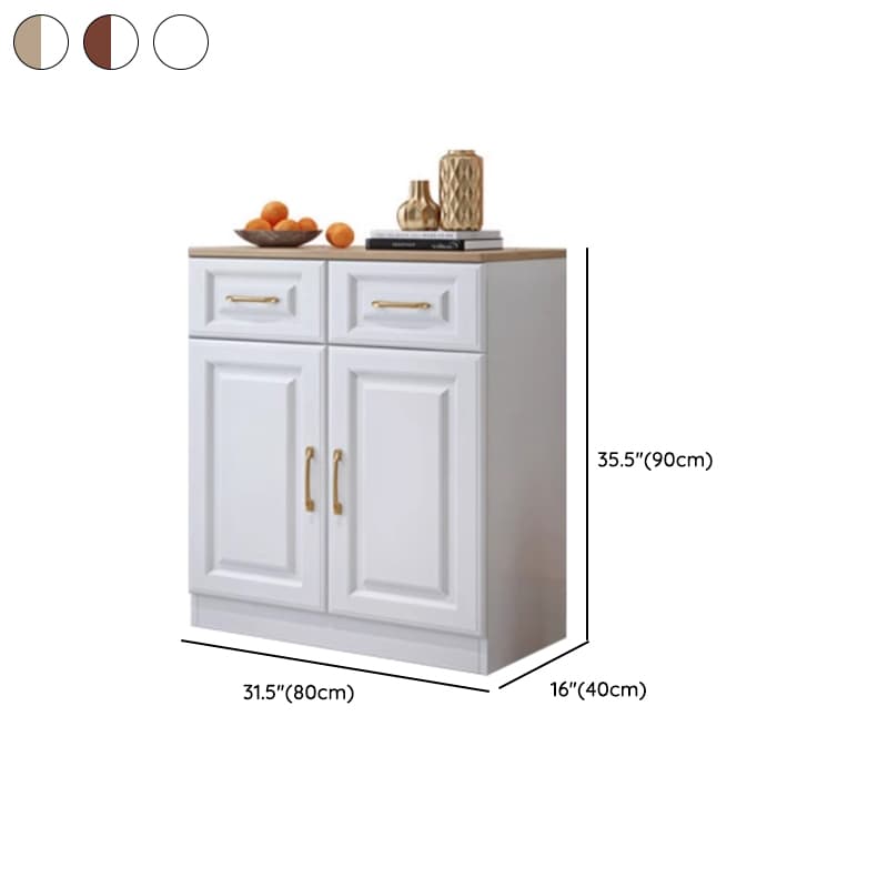 Standard/Narrow Sideboard in Timber with Drawers, 5 Doors/3 Doors/2 Doors, 2 Shelves/3 Shelves/One Internal Shelf and 5 Drawers/4 Drawers/3 Drawers in a Trendy Style thumbnail 12