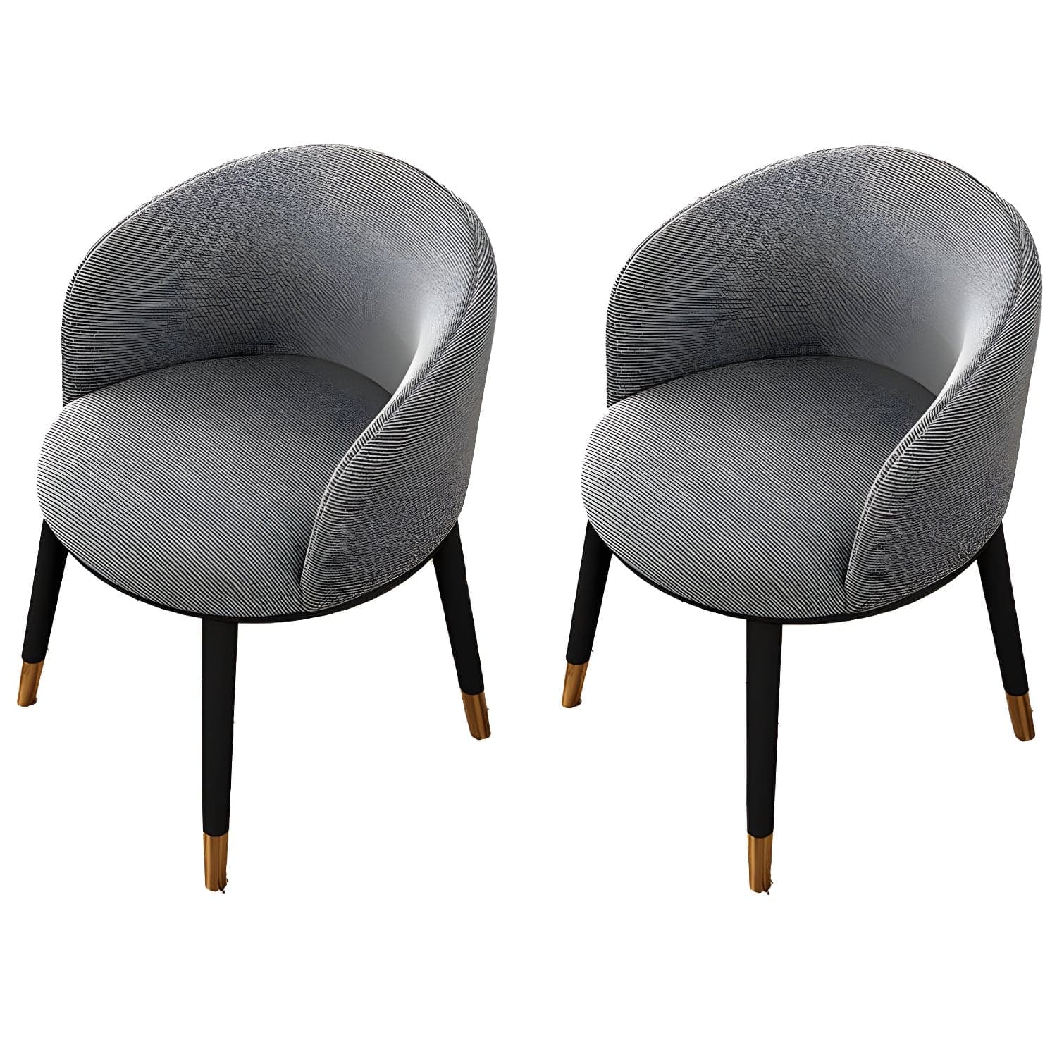 Contemporary Leather Home Arm Chair Solid Back Matte Finish Dining Chair thumbnail 12