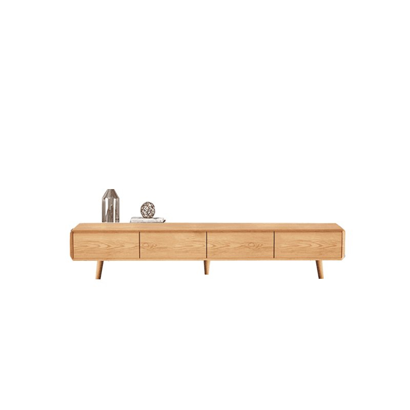 Art Deco Timber Rectangular TV Stand for Drawing Room with 4 Drawers for Home thumbnail 3