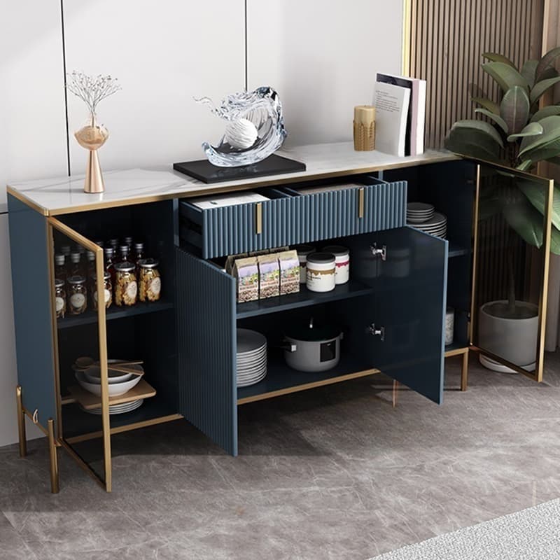 Ground Independent Sideboard for Parlor with Appliance Storage and Worktop in a Modern Style thumbnail 20