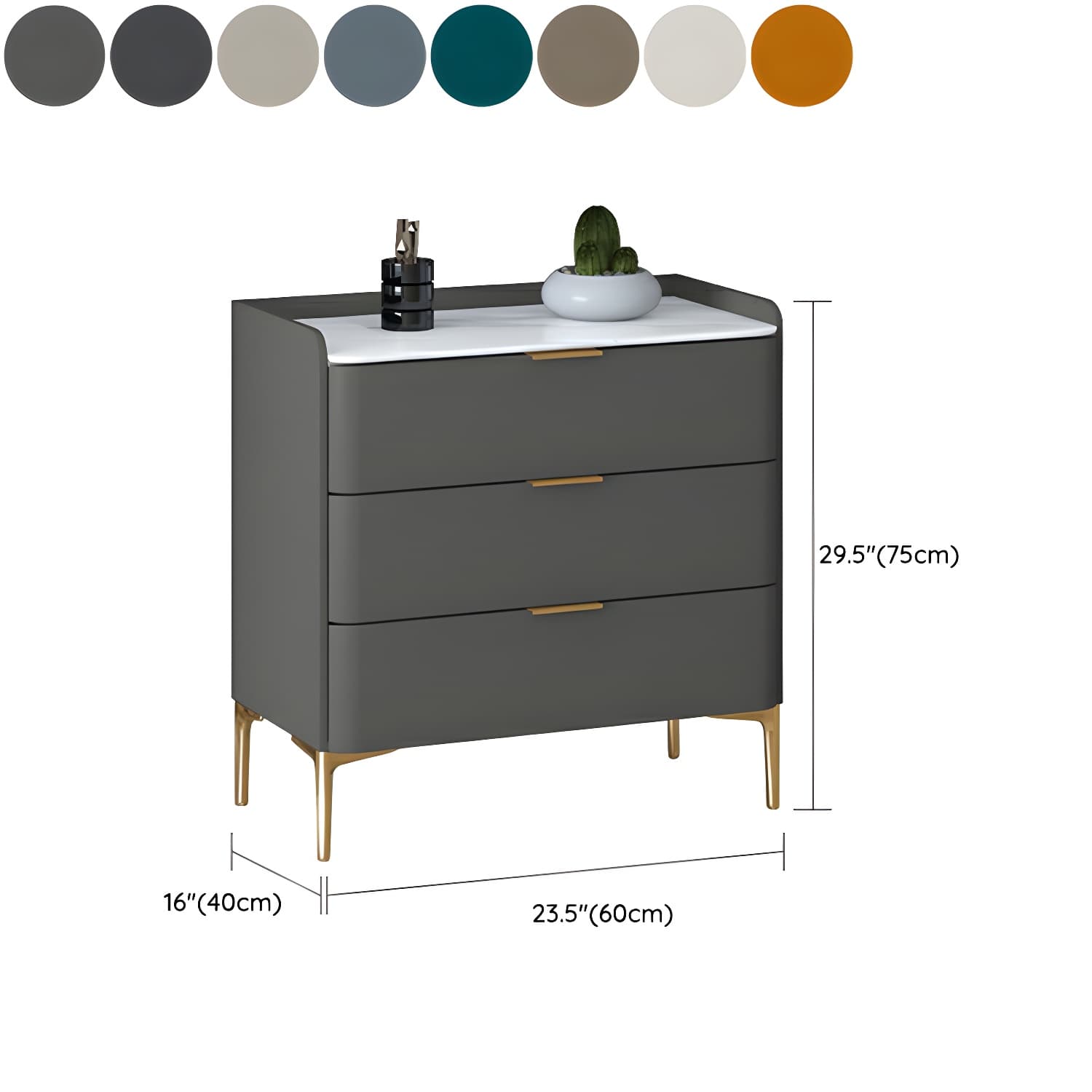 Modern Pine Wood Dresser with Drawers and Soft Close Glides in Narrow Design thumbnail 23