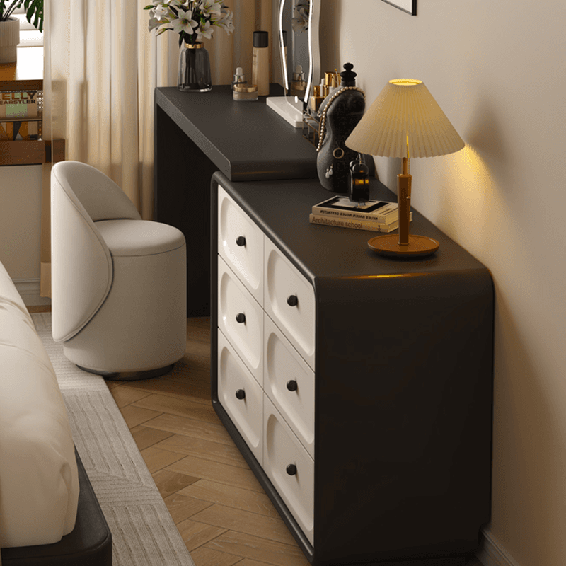 Midnight Black Scalable Makeup Vanity for Sleeping Room with Push-Pull Feature thumbnail 3