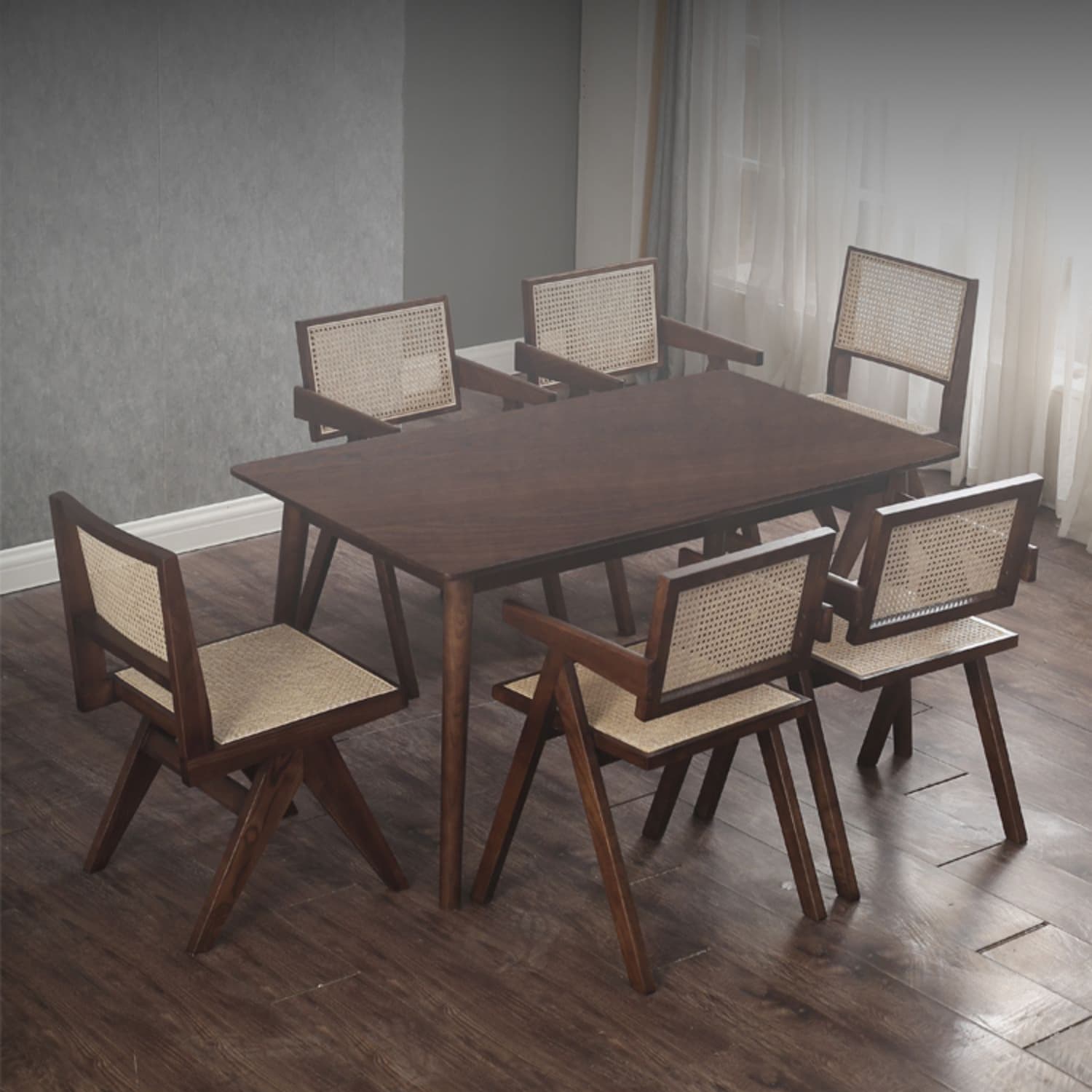 Contemporary Dining Room King Louis Back Solid Wood Dining Chair thumbnail 8