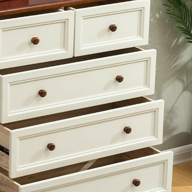 Solid Wood Countertop Storage Chest Traditional Style with Drawers thumbnail 15