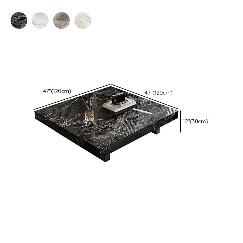 Square Board Game Coffee Table with Sled Base Suitable for Living Room Use thumbnail 16