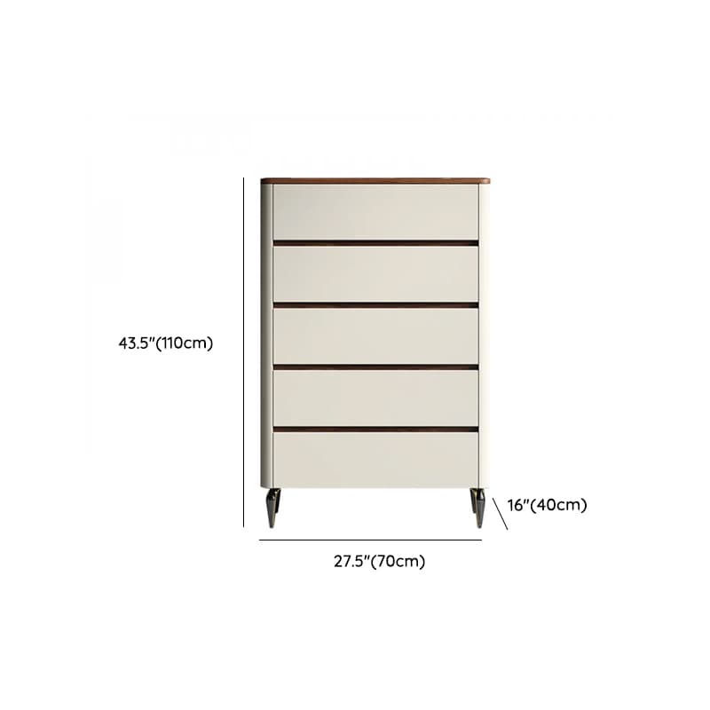 Off-White Simplistic Composite Wood Double Dresser/Bachelor Chest/Lingerie Chest with 8/6/3 Drawers in Horizontal/Vertical Orientation thumbnail 15