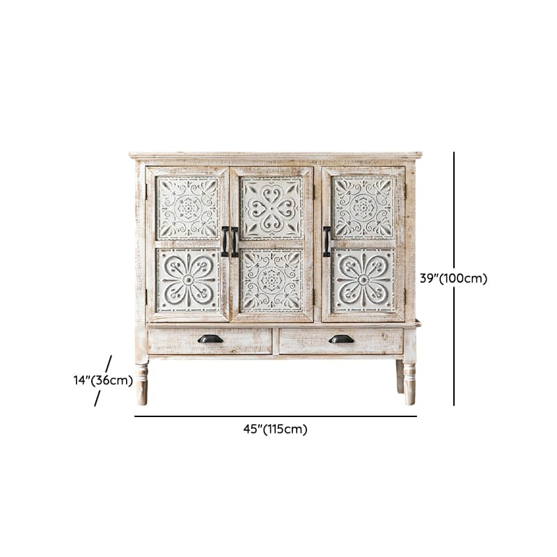 14.2'' Wood Rectangular Traditional Accent Cabinets with Drawers and Cabinet Included thumbnail 11