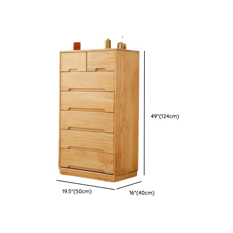 Modern Natural Wood Vertical Lingerie Chest with 6 Drawers/7 Drawers/5 Drawers thumbnail 15