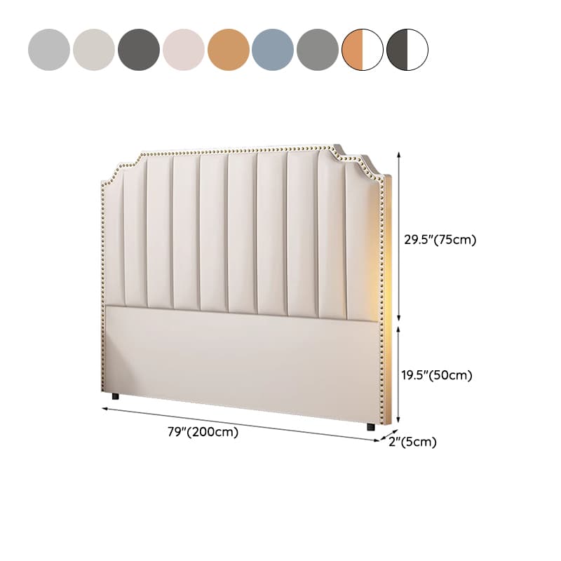 Modern Wood Panel Headboard Upholstered Sponge Fully in Lavish Gray Colors with Elegant Legs thumbnail 19