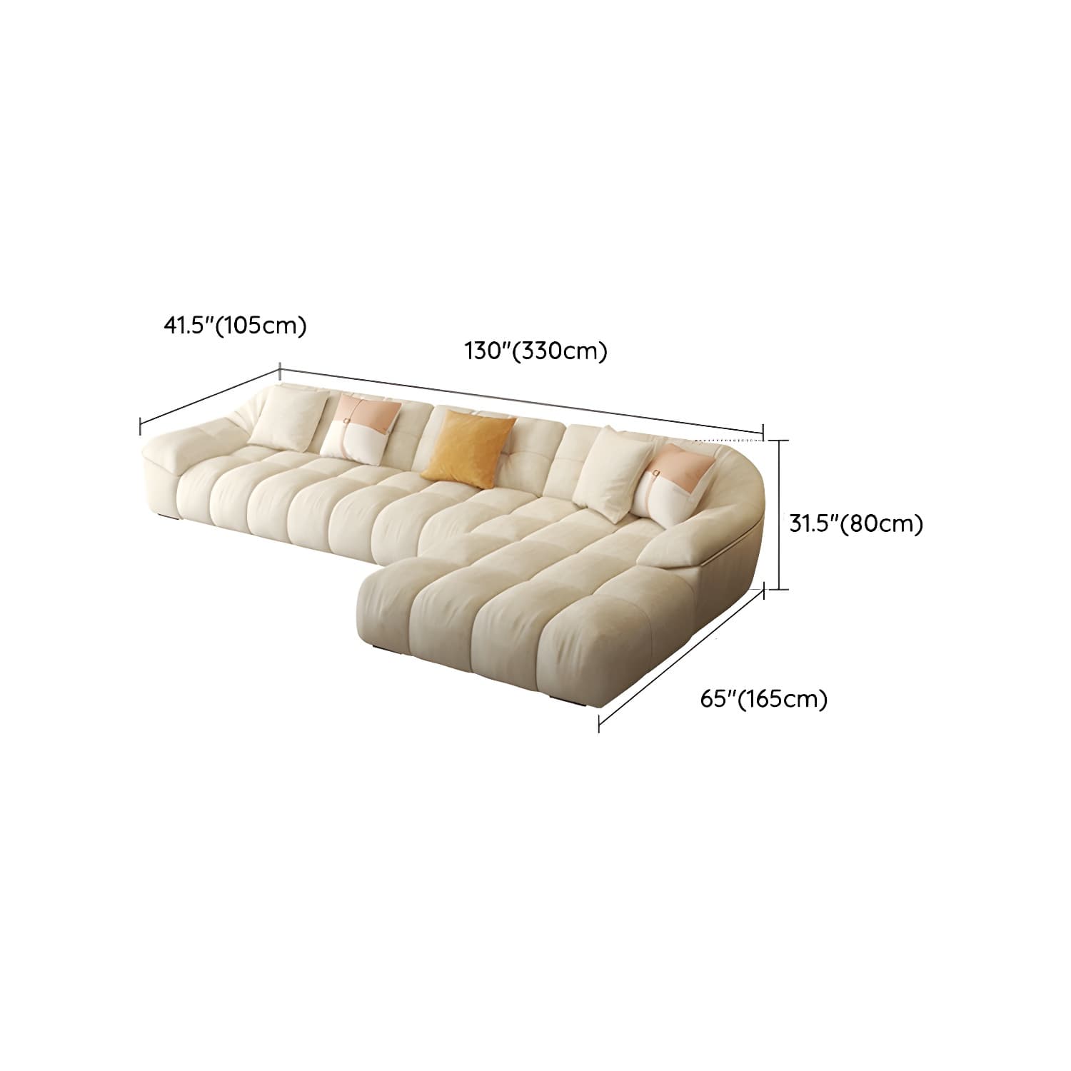 Comfortable Polyester Blend Showcase Sectional Sofa for Contemporary Home Decor thumbnail 22