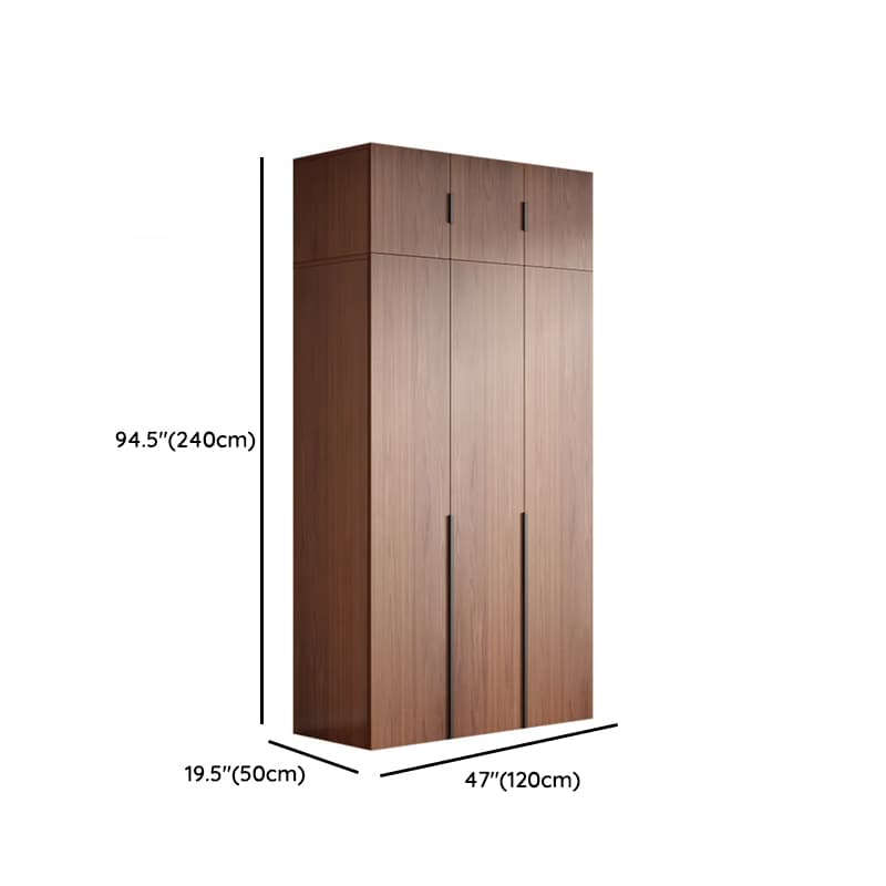 Sepia Minimalist Lumber Independent Cabinet Armoire with Soft Close Door, Interior Shelves, and Hanging Rod thumbnail 14