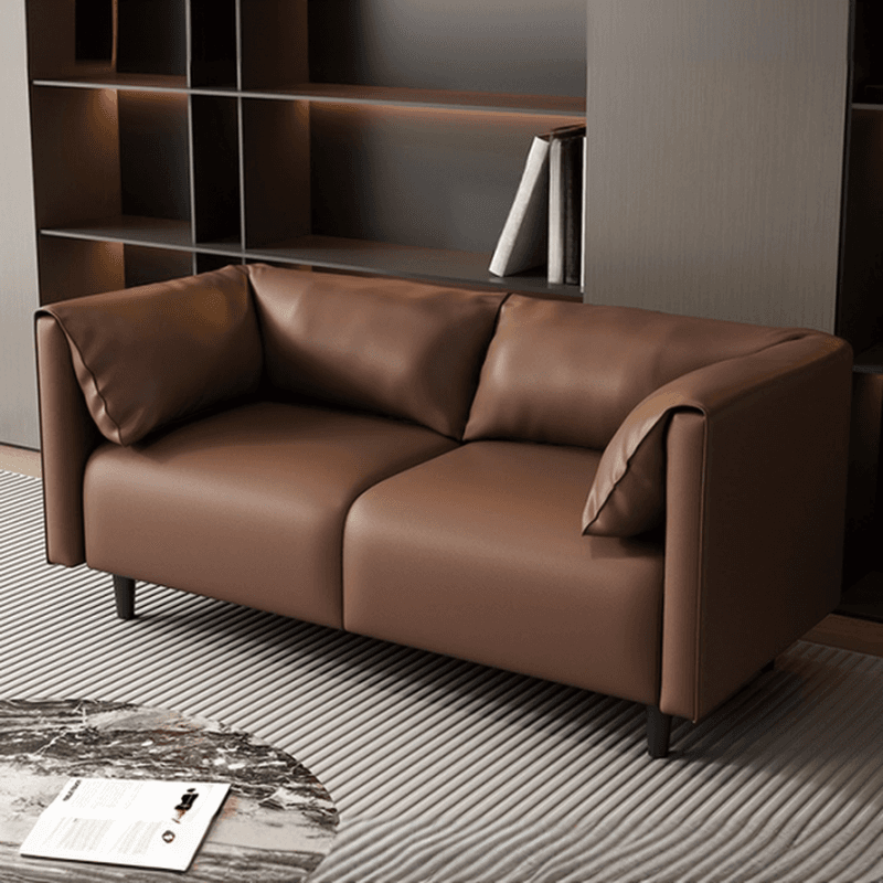 Drawing Room Loveseat with Light Gray/Olive Green/Amber Color Upholstery and Armrest thumbnail 4