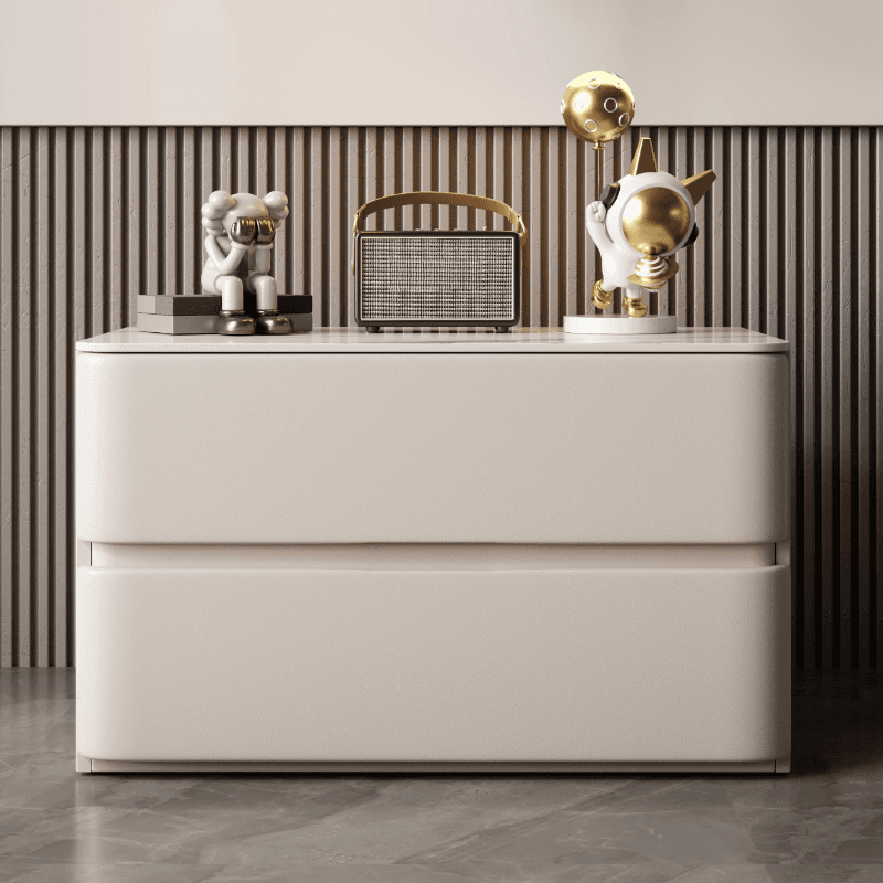 Postmodern Bedside Cabinet Nightstand with 2 Drawers thumbnail 8