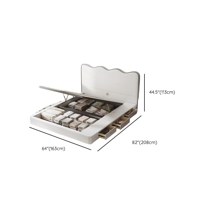 Solid Color Storage Bed/Platform Bed with 3 Storage Boxes and Pine Wood Frame for Living Room thumbnail 14
