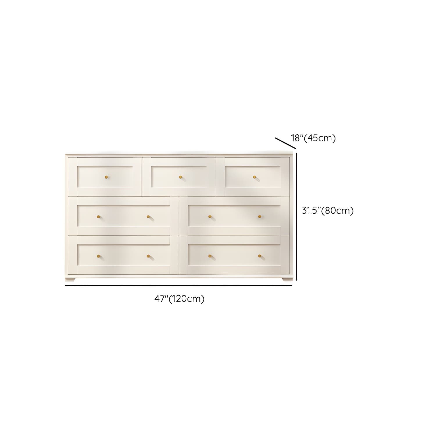 Modern Horizontal Double Dresser Birch Wood Storage Dresser for Bedroom - image 21