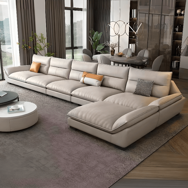 Functional L-Shape/Straight Sofa Couch/Sofa Recliner for Parlor with Reversible/Horizontal Orientation and Concealed Support thumbnail 3