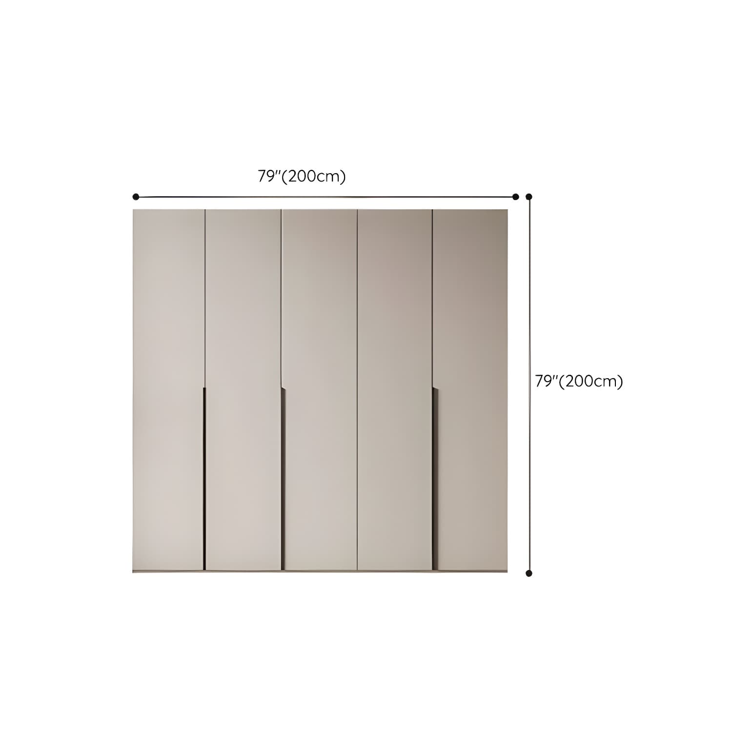 Modern Grey Wood Armoire with Solid Construction and Limited Warranty thumbnail 23