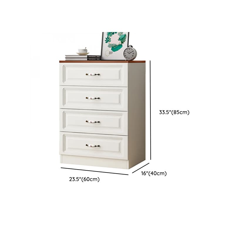 Sleeping Room Use Trendy White Wood Wardrobe Chest with Shelves thumbnail 28