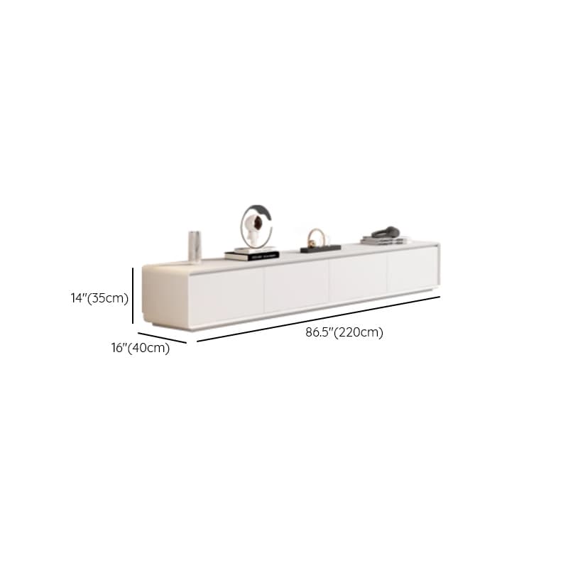 Simple White Lumber TV Stand with Cable Management & 3 Drawers/4 Drawers/6-Drawer thumbnail 17