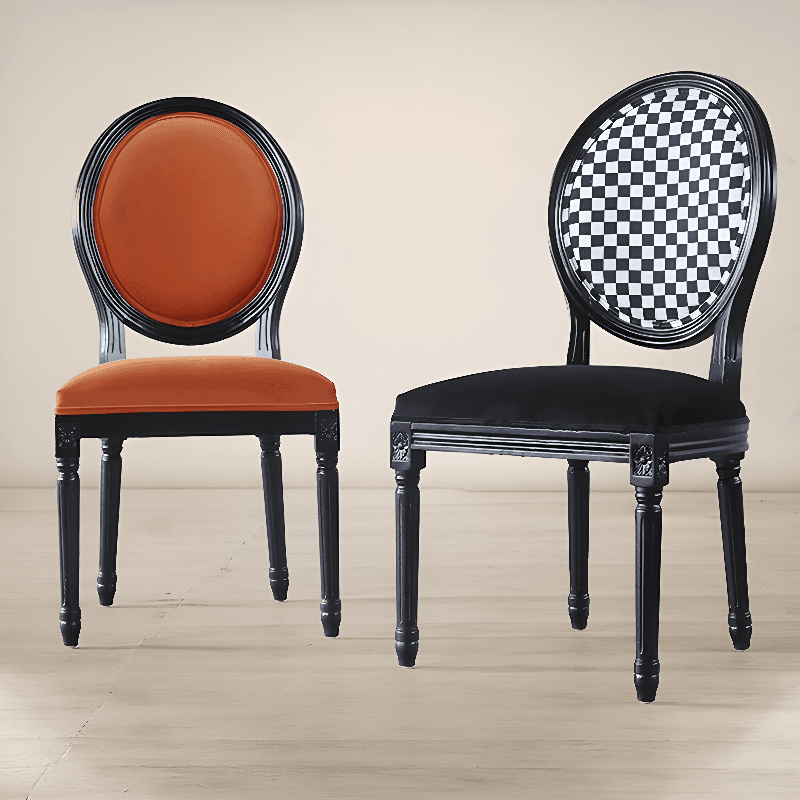 Victorian Style Side Chair with King Louis Back and Bordered Frame, Balanced Stability thumbnail 20
