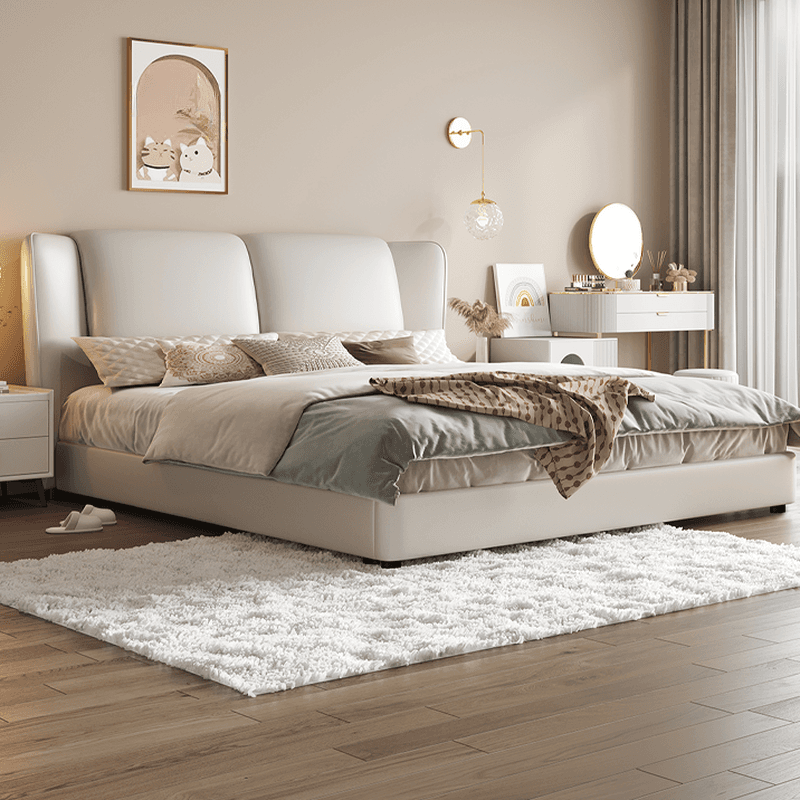 Solid Color Storage Bed/Platform Bed with Pine Wood Frame for Living Room thumbnail 1