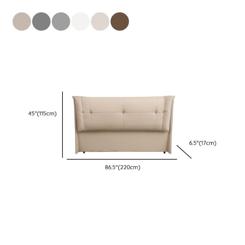 Modern Simple Style Wingback Headboard with No Distressing, Piled Tufted Rectangle Design for King/Full/Queen Bed, Featuring Sponge Upholstery and Standard Height thumbnail 17
