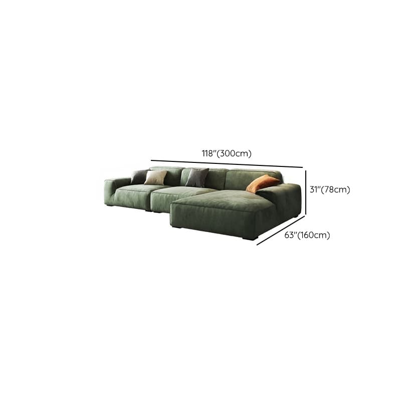 Living Room Use L-Shape/Straight Pine Green Right Hand Facing/Horizontal Sofa Chaise/Sofa with Concealed Support thumbnail 20