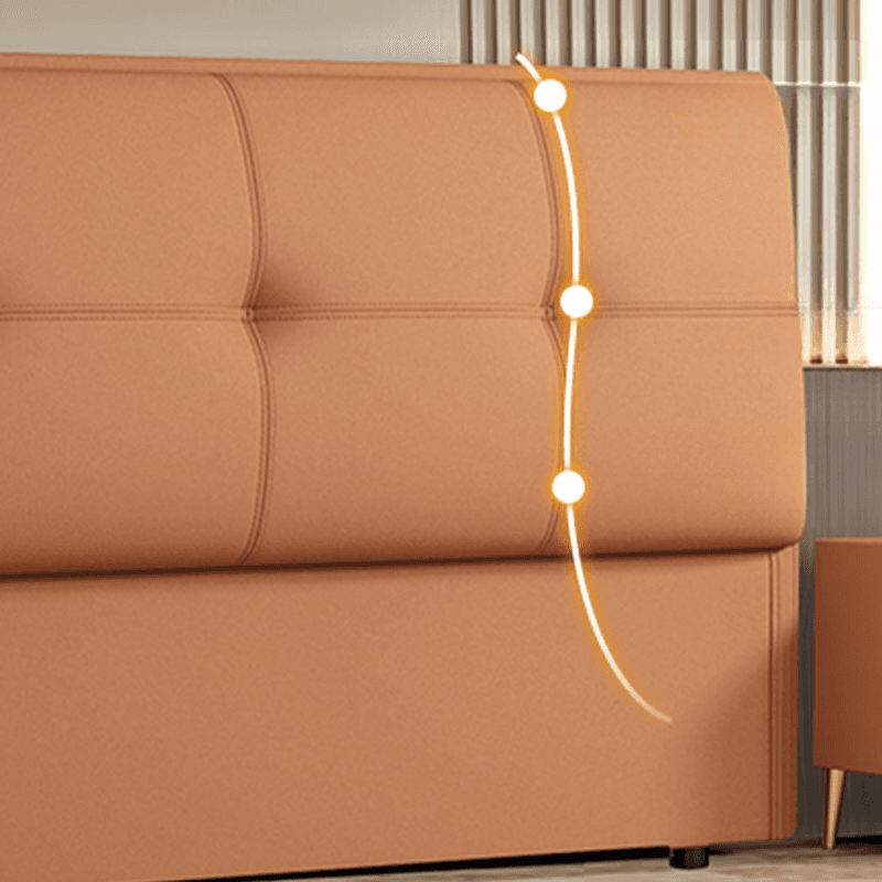 Simplistic Style Panel Headboard with No Distressing, Piled Tufted Rectangular Shape for Queen/Twin/Full Bed, Featuring Sponge Upholstery and Standard Height thumbnail 8