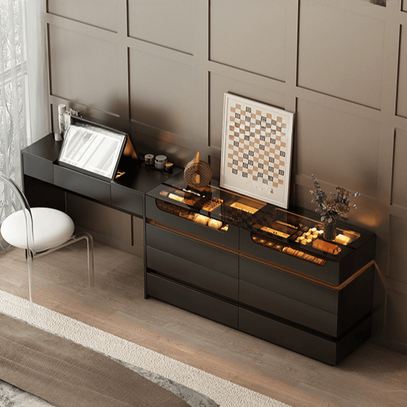 Lumber Vanity Set with Illumination Light, Scalable, Dividers, 2-in-1, Adjustable Touch and Brightness thumbnail 5