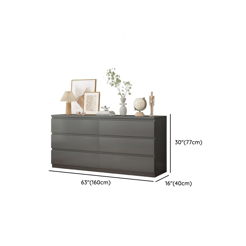 Vertical/Horizontal Gray Double Dresser/Bachelor Chest/Semainier with 5 Drawers/3 Drawers/8 Drawers in a Modern Style thumbnail 10