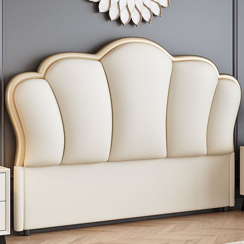 Modish Style Timber Panel Headboard for Queen/Full/Twin XL Bed with No Distressing, Sponge Upholstery Fill, Free-standing Standard Installation, and Standard Height thumbnail 4