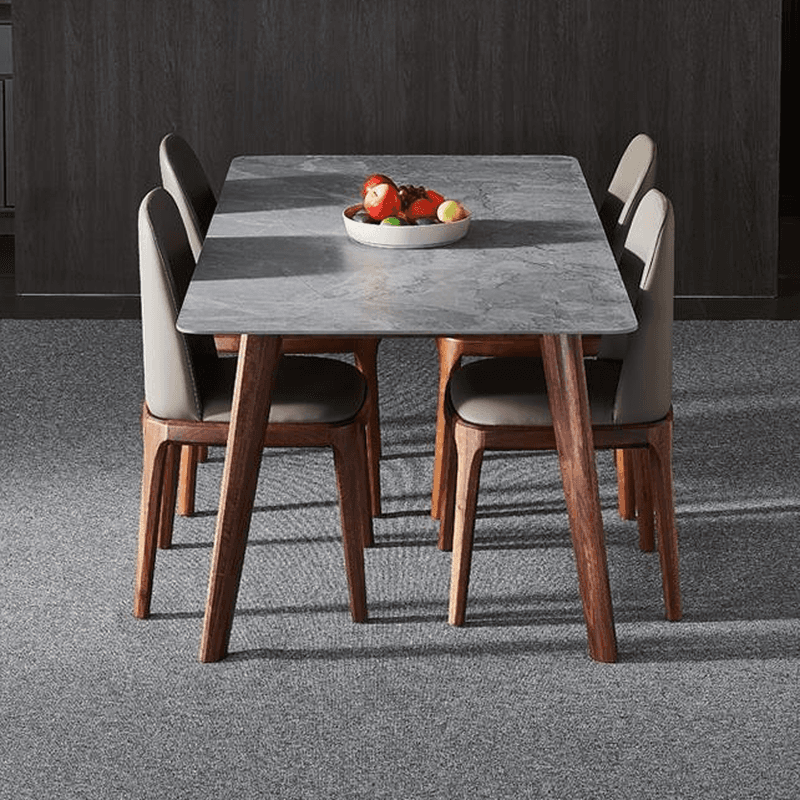 Natural Wood Outlined Unwavering Leather Cushion Side Chair for Dining Room thumbnail 12