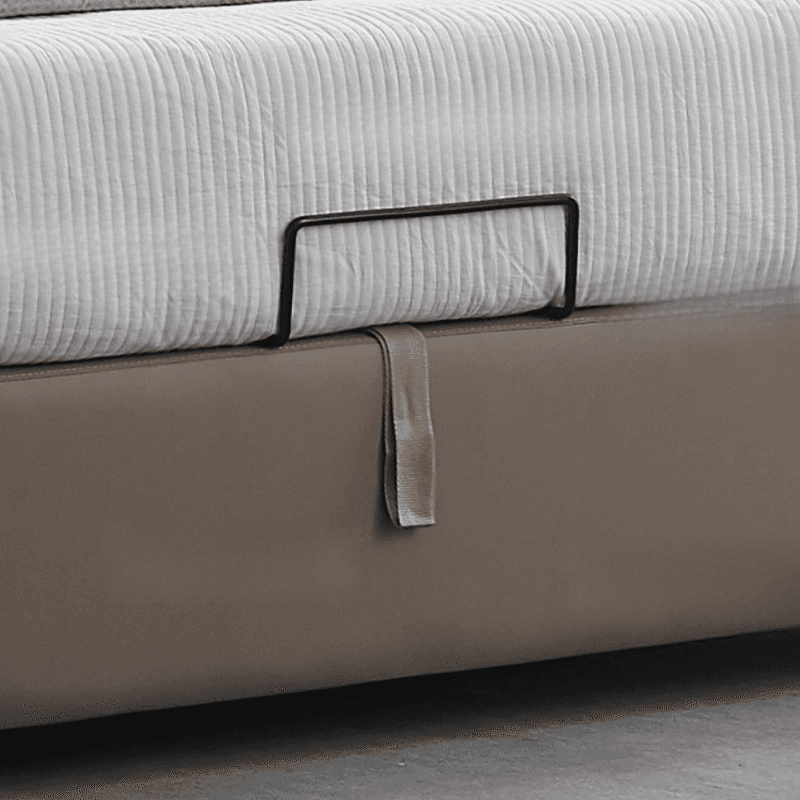 Grey Solid Color Storage Included/Panel Bed for Bedroom thumbnail 2