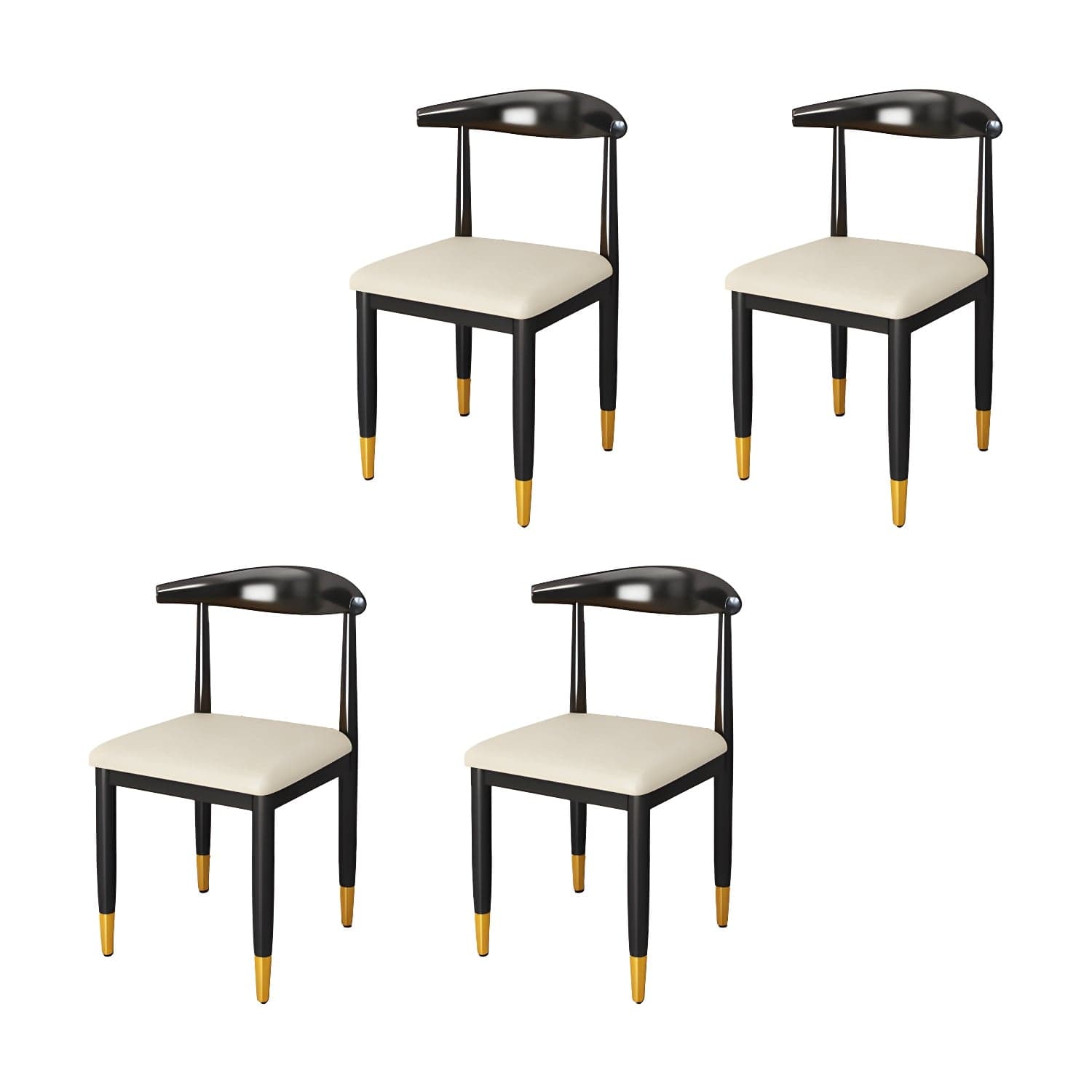 Indoor Open Back Dining Chair Industrial Upholstered Armless Chair thumbnail 16