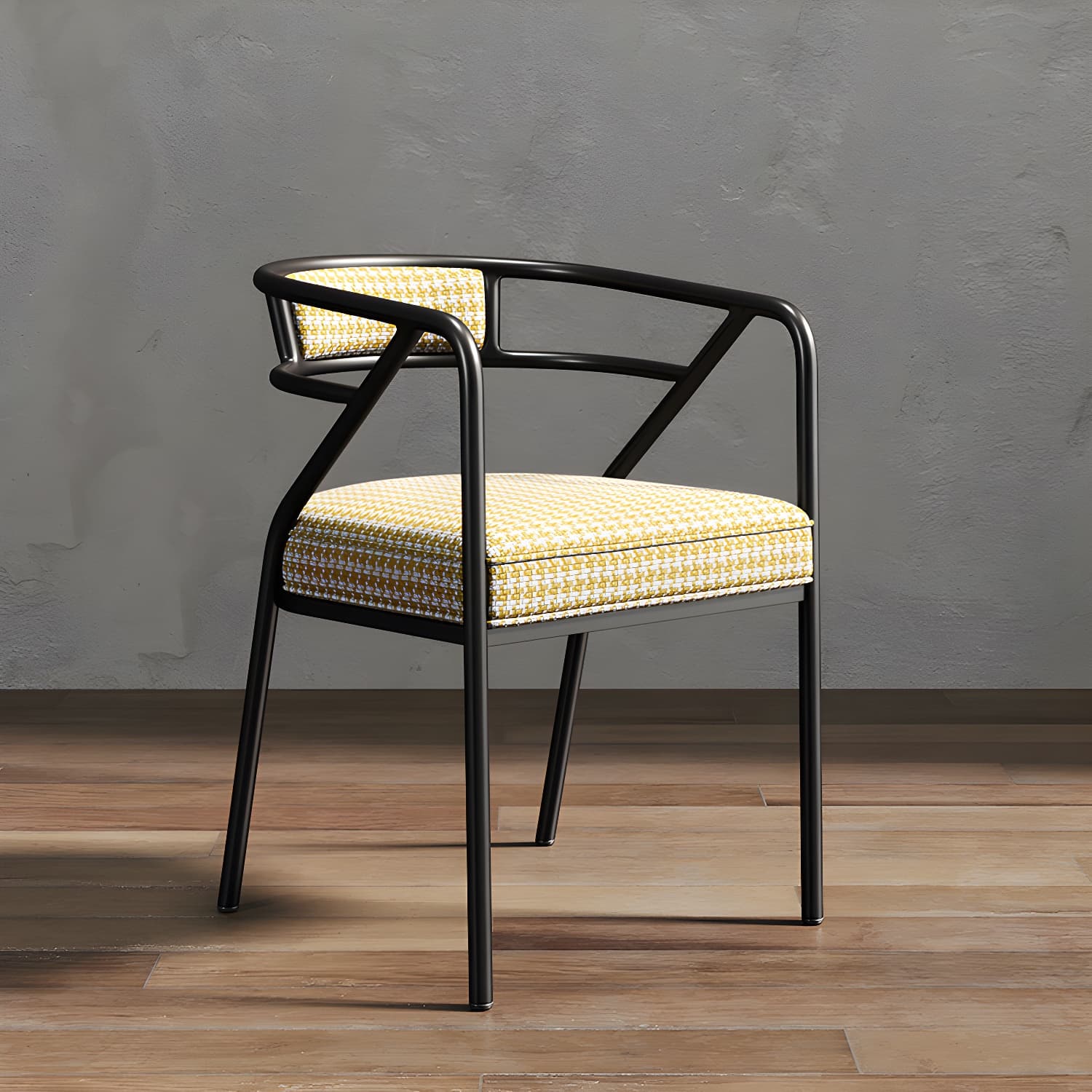 Glam Dining Chair Open Back Upholstered Dining Side Chair with Metal Legs thumbnail 23