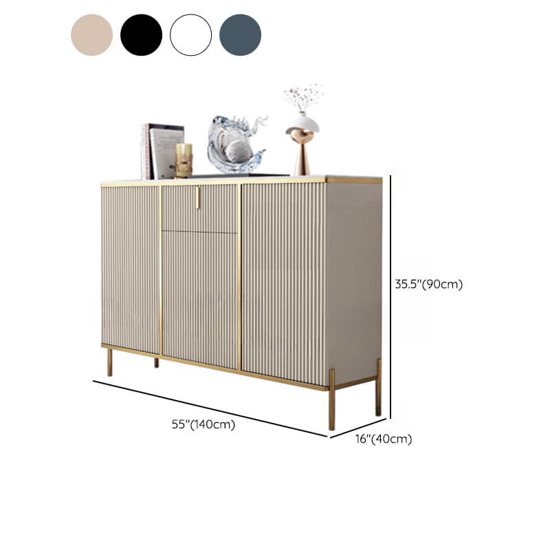 Ground Independent Sideboard for Parlor with Appliance Storage and Worktop in a Modern Style thumbnail 24