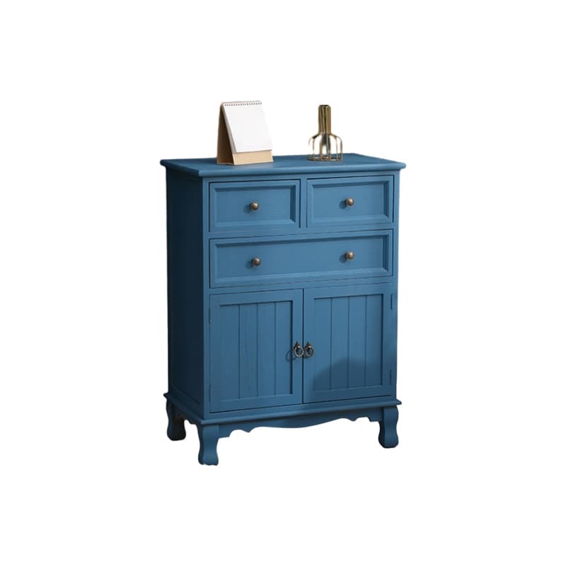 Scandinavian Narrow Metal Lingerie Chest/Semainier, Features 1 Cabinet and Included Shelves - image 14