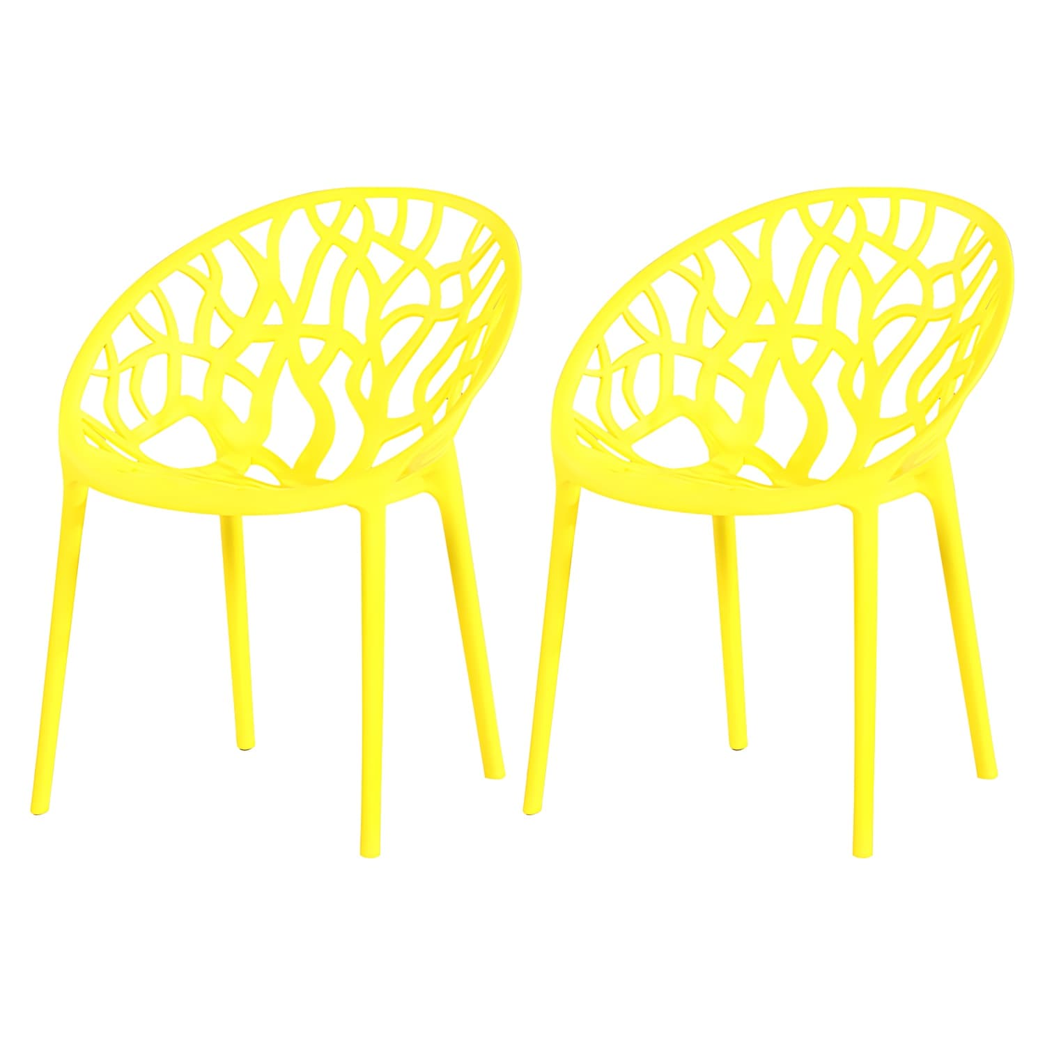 Contemporary Plastic Dining Room Chairs Armless Open Back Dining Side Chair for Restaurant thumbnail 8