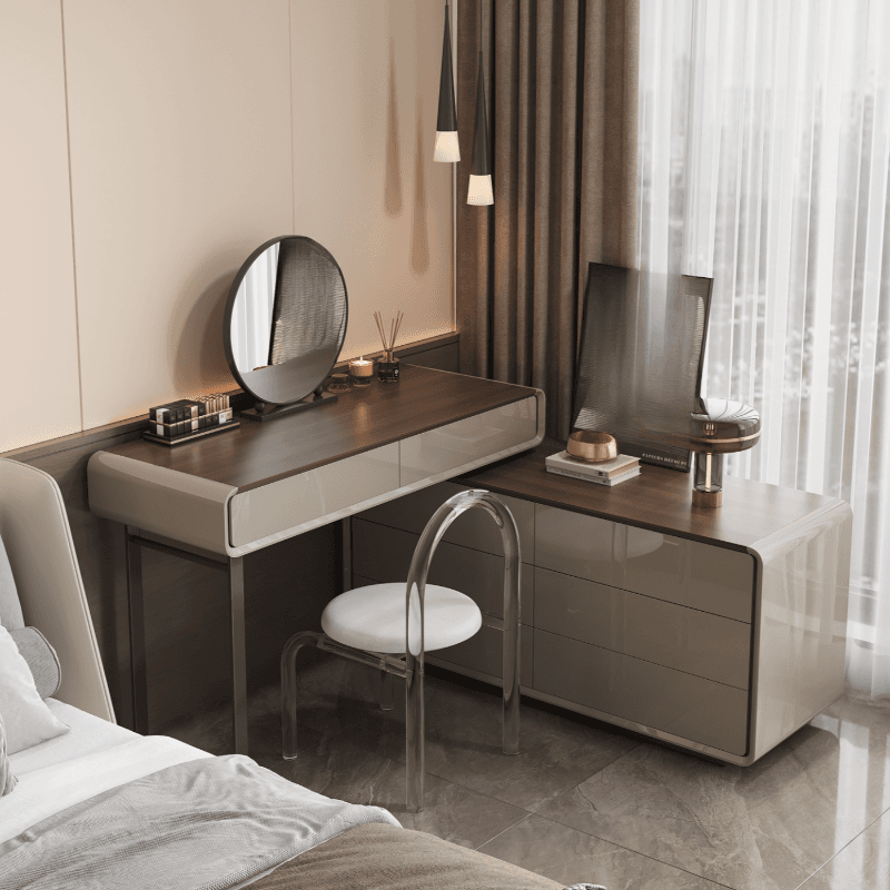 Multi-Purpose Vanity Set with Lighting, Scalable Telescopic Design, Push-Pull 2-in-1 Vanity, Adjustable Touch and Brightness thumbnail 3