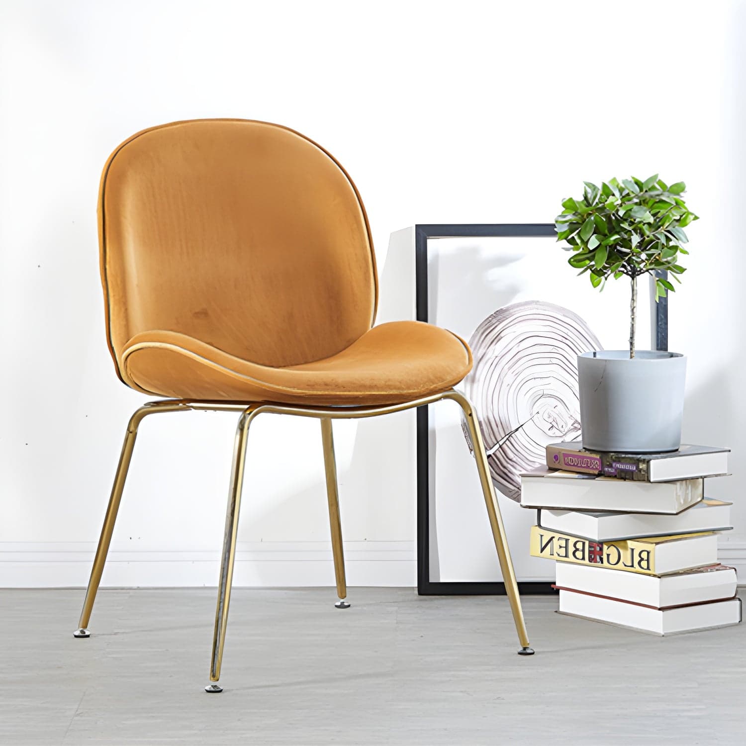 Metal Scandinavian Restaurant Side Chair Matte Finish Wingback Dining Chair thumbnail 12