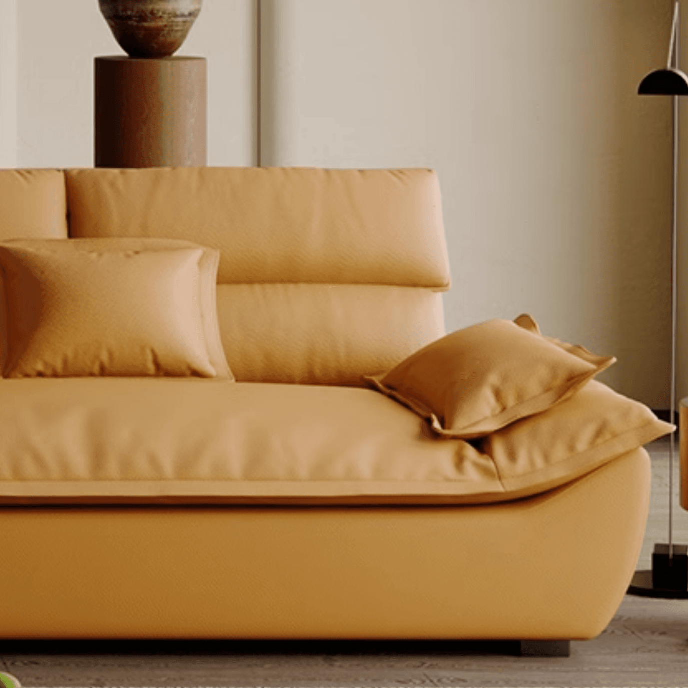 Modern Simple Style Midnight Black/Sepia/Chalk L-Shape Sofa Recliner Seats 5 thumbnail 14