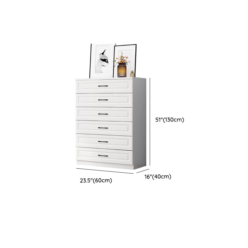 Simple Vertical/Horizontal Chalk Bachelor Chest in Wood with 3 Drawers/5 Drawers/6 Drawers thumbnail 19