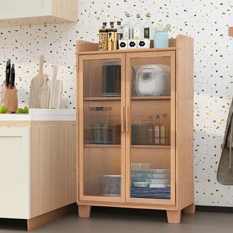 Scandinavian Style Narrow Wood Cabinet 40 cm Buffet & Sideboard Without Drawers Server thumbnail 16