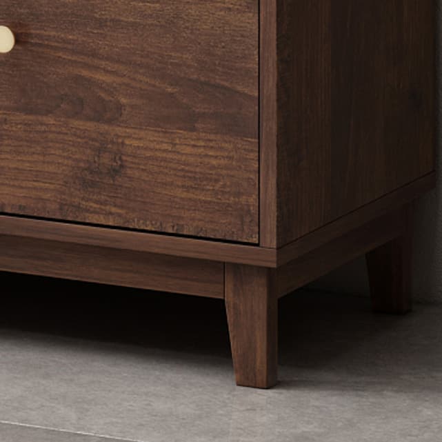 Contemporary Wood Buffet with Glass Doors and 3 Storage Drawers thumbnail 10